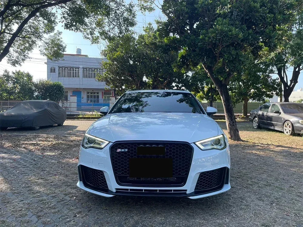 Driftline Audi RS3 8V Honeycomb Grille — Gloss Black Front Grille