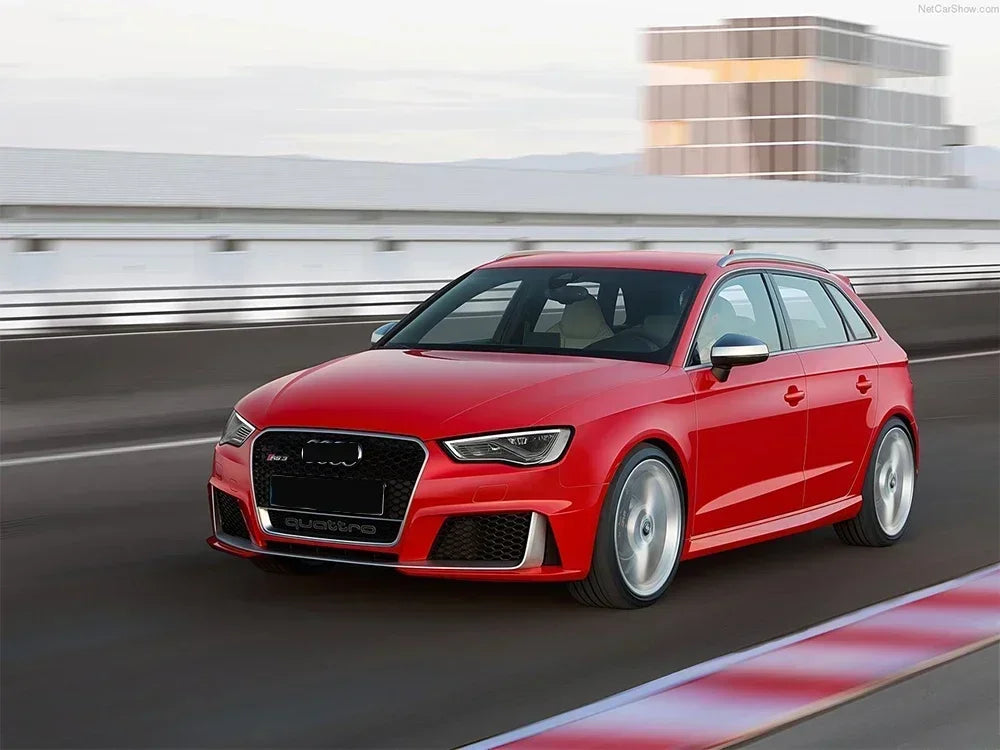 Driftline Audi RS3 8V Honeycomb Grille — Gloss Black Front Grille
