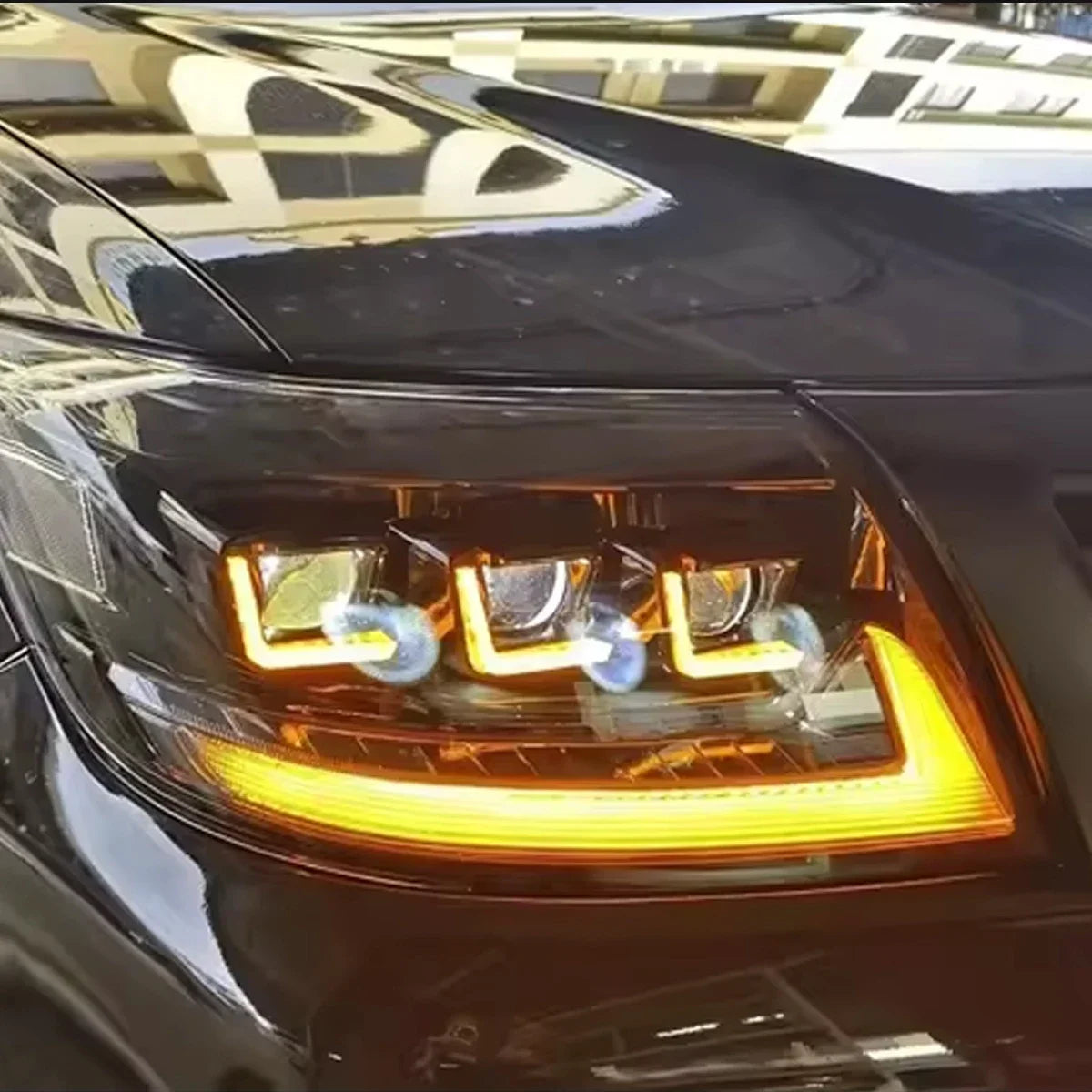Driftline Toyota Hilux LED Headlights — Sequential DRL & Dynamic Turn Signal (2012–2014)