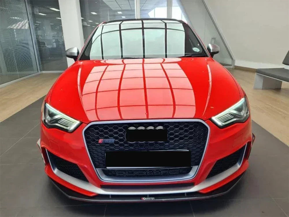 Driftline Audi RS3 8V Honeycomb Grille — Gloss Black Front Grille