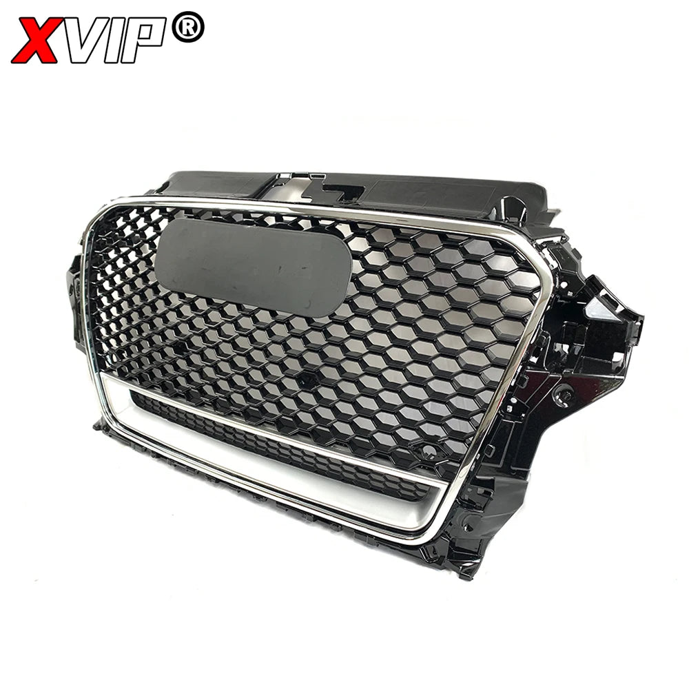 Driftline Audi RS3 8V Honeycomb Grille — Gloss Black Front Grille