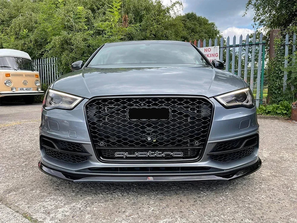 Driftline Audi RS3 8V Honeycomb Grille — Gloss Black Front Grille