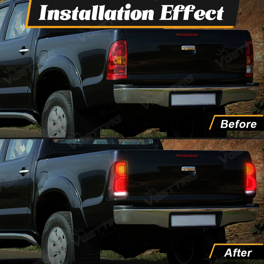 Driftline Toyota Hilux LED Tail Lights — Full LED Rear Lamp Kit (2005–2014)