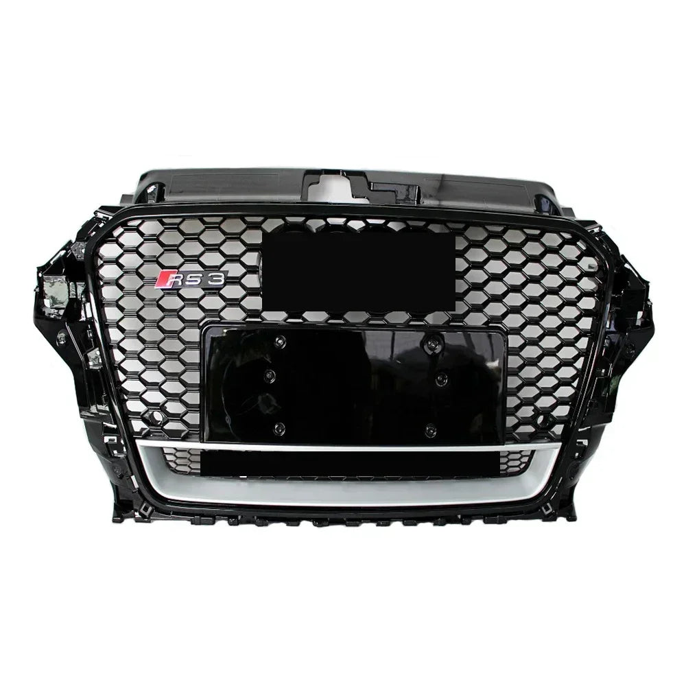 Driftline Audi RS3 8V Honeycomb Grille — Gloss Black Front Grille