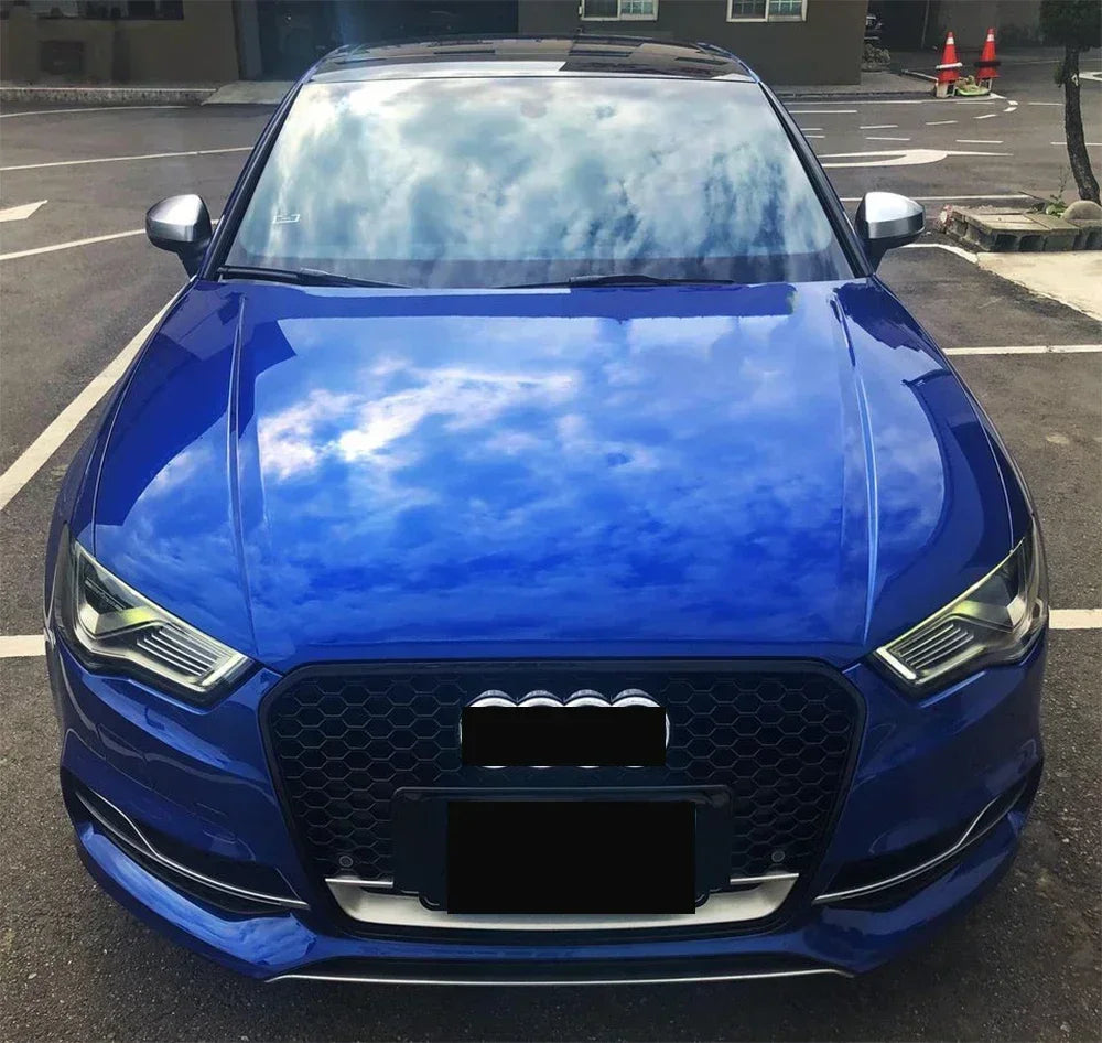 Driftline Audi RS3 8V Honeycomb Grille — Gloss Black Front Grille