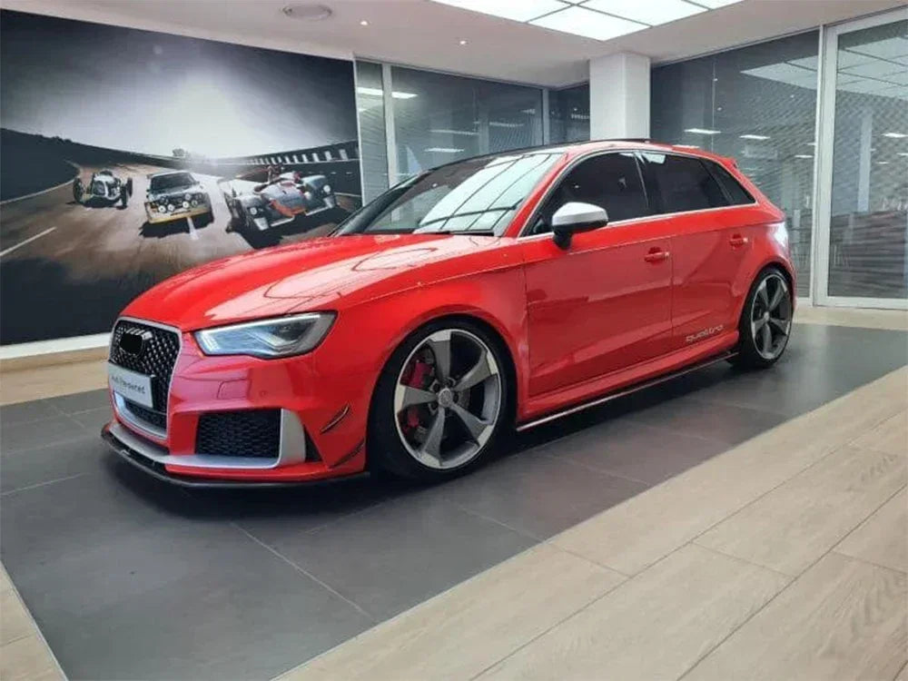 Driftline Audi RS3 8V Honeycomb Grille — Gloss Black Front Grille