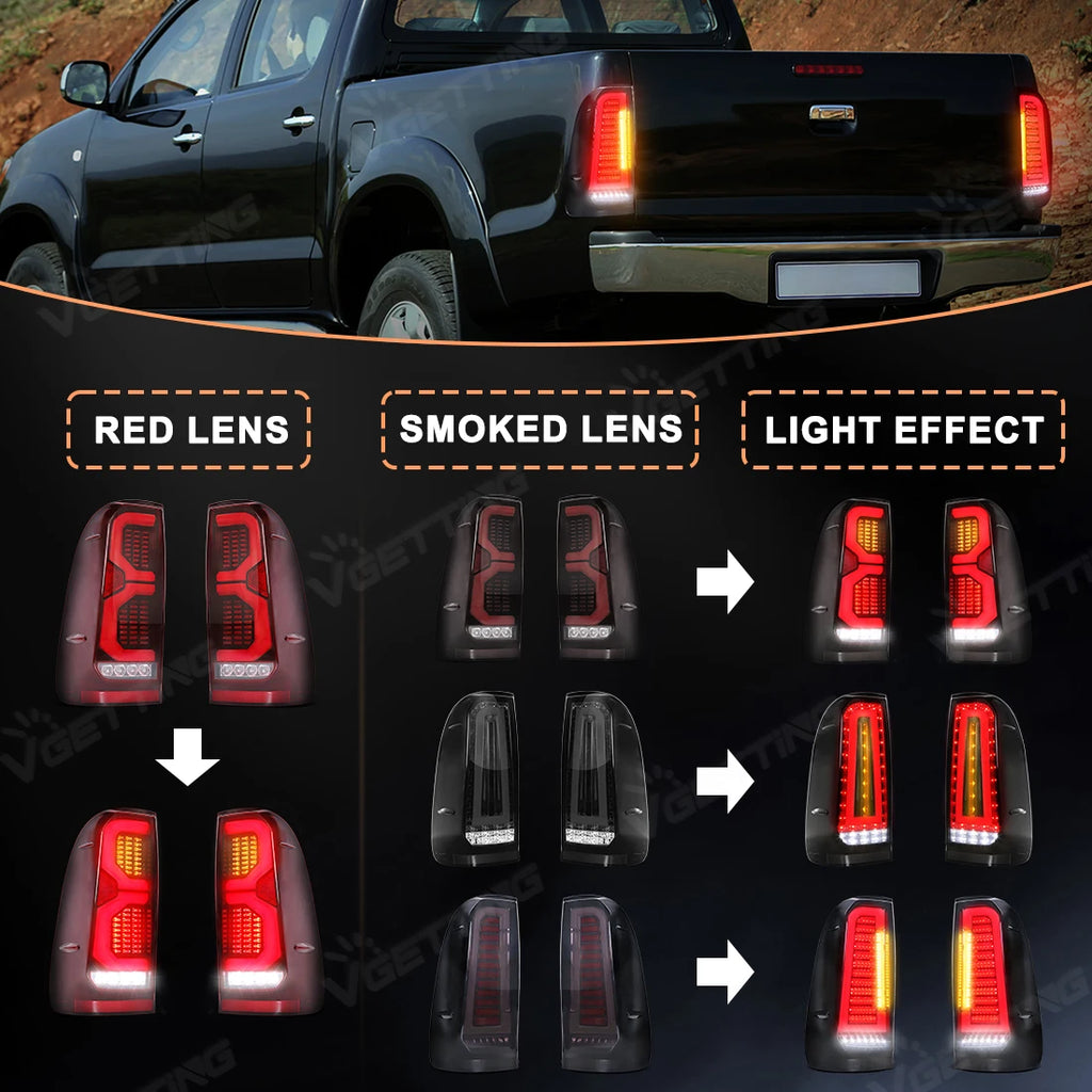 Driftline Toyota Hilux LED Tail Lights — Full LED Rear Lamp Kit (2005–2014)