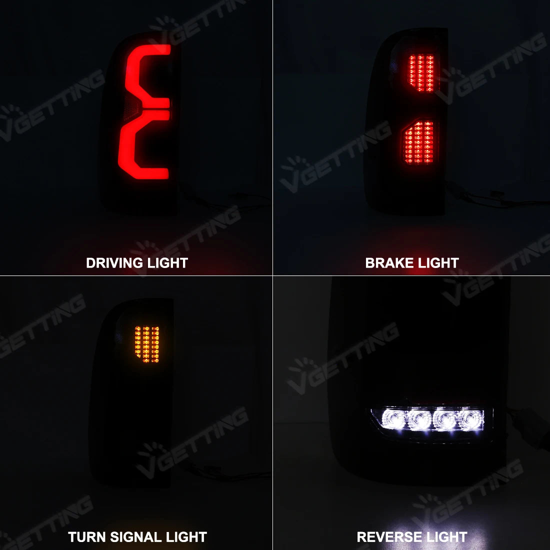 Driftline Toyota Hilux LED Tail Lights — Full LED Rear Lamp Kit (2005–2014)