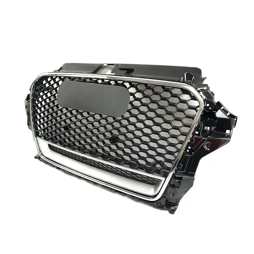 Driftline Audi RS3 8V Honeycomb Grille — Gloss Black Front Grille