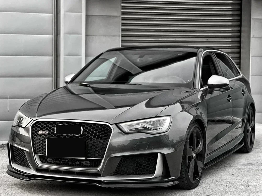 Driftline Audi RS3 8V Honeycomb Grille — Gloss Black Front Grille