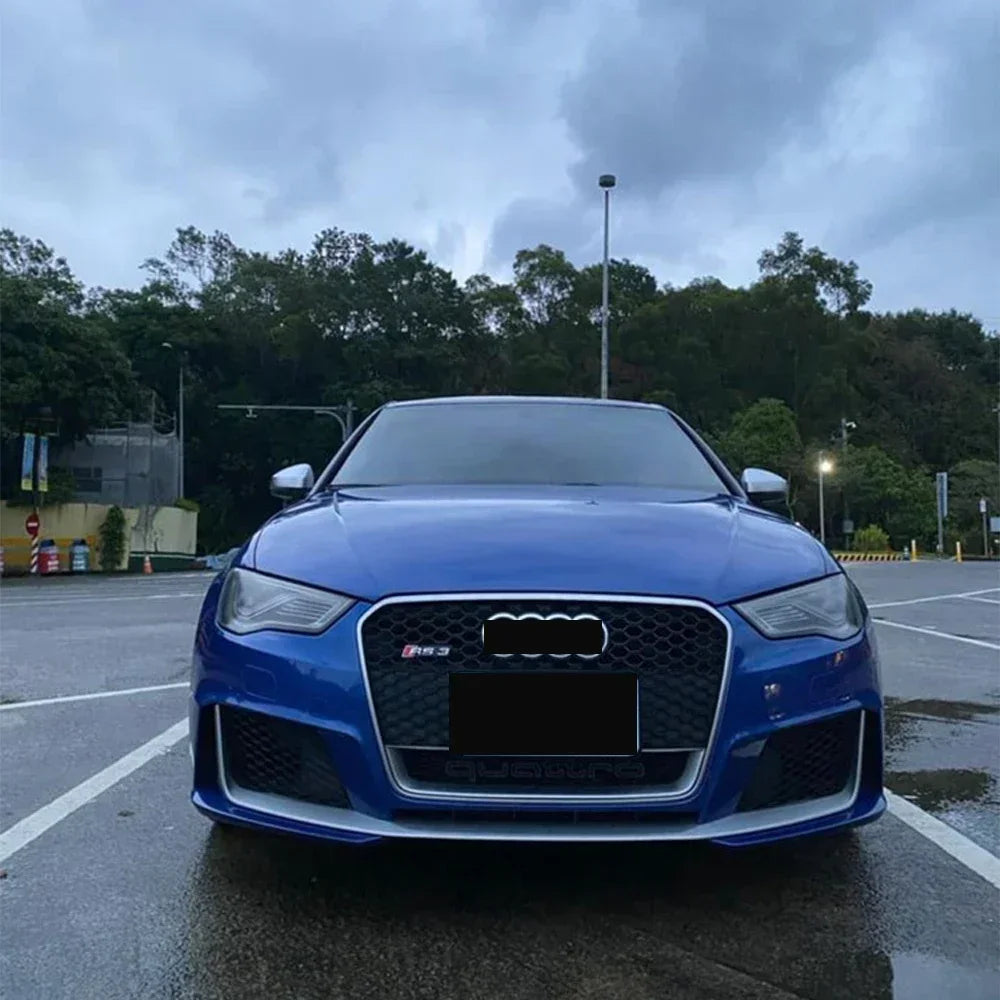 Driftline Audi RS3 8V Honeycomb Grille — Gloss Black Front Grille