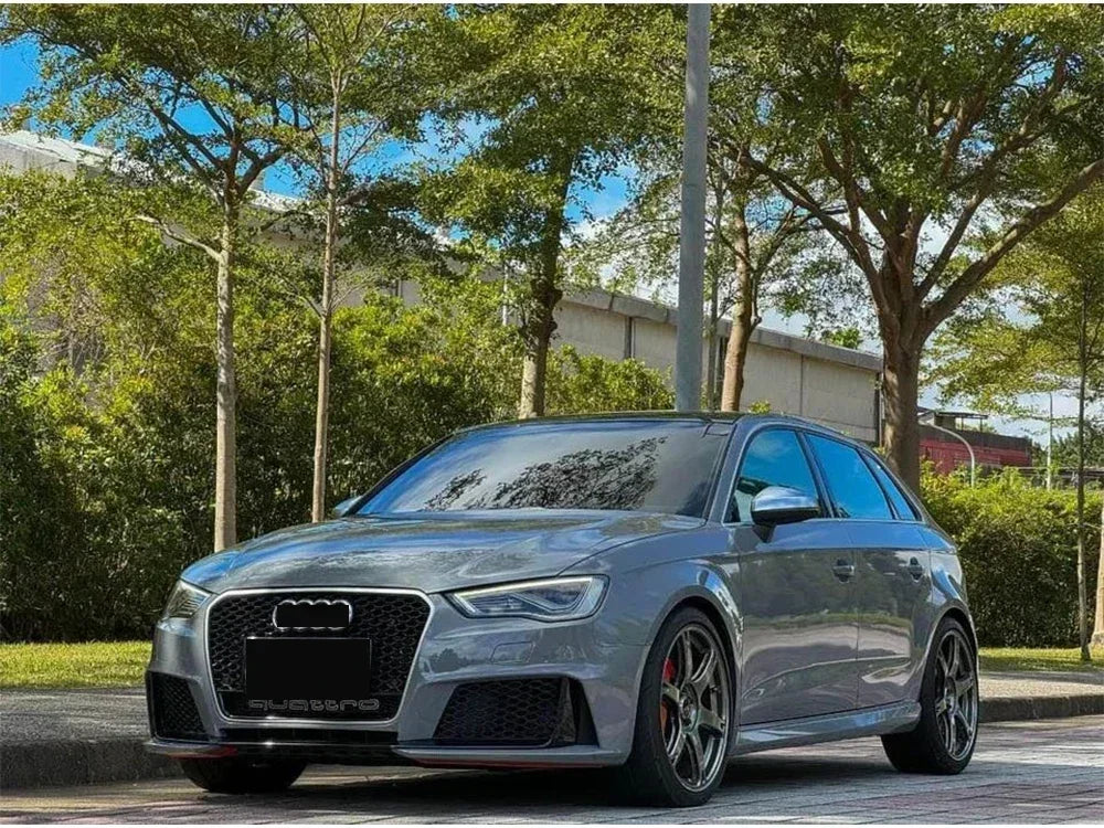 Driftline Audi RS3 8V Honeycomb Grille — Gloss Black Front Grille