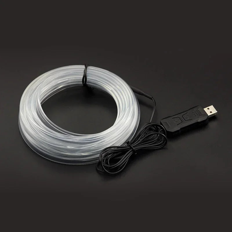 Driftline RGB Fiber Optic Ambient Light Strip — App-Controlled Interior LED Kit (2M/3M/4M/5M)