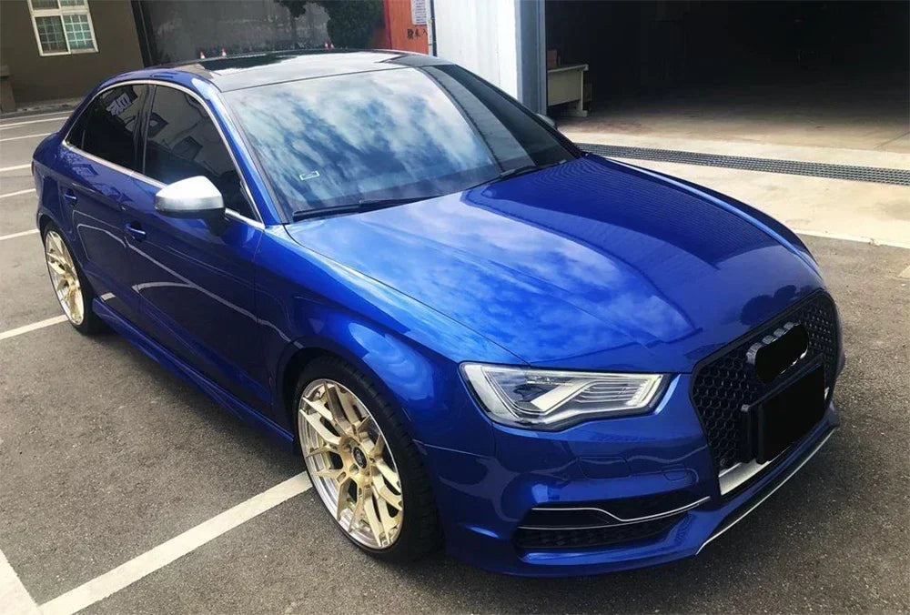 Driftline Audi RS3 8V Honeycomb Grille — Gloss Black Front Grille