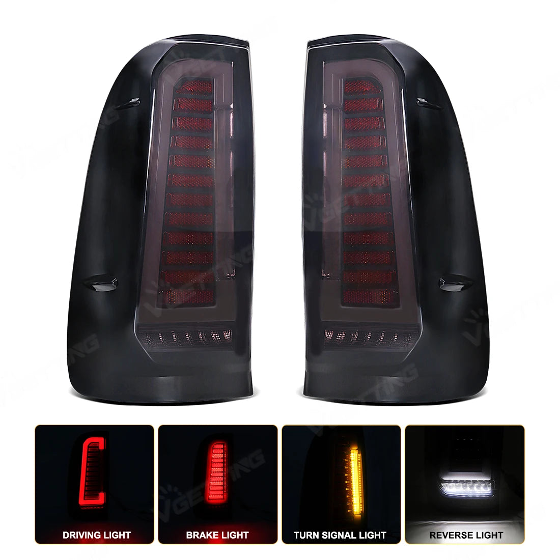 Driftline Toyota Hilux LED Tail Lights — Full LED Rear Lamp Kit (2005–2014)