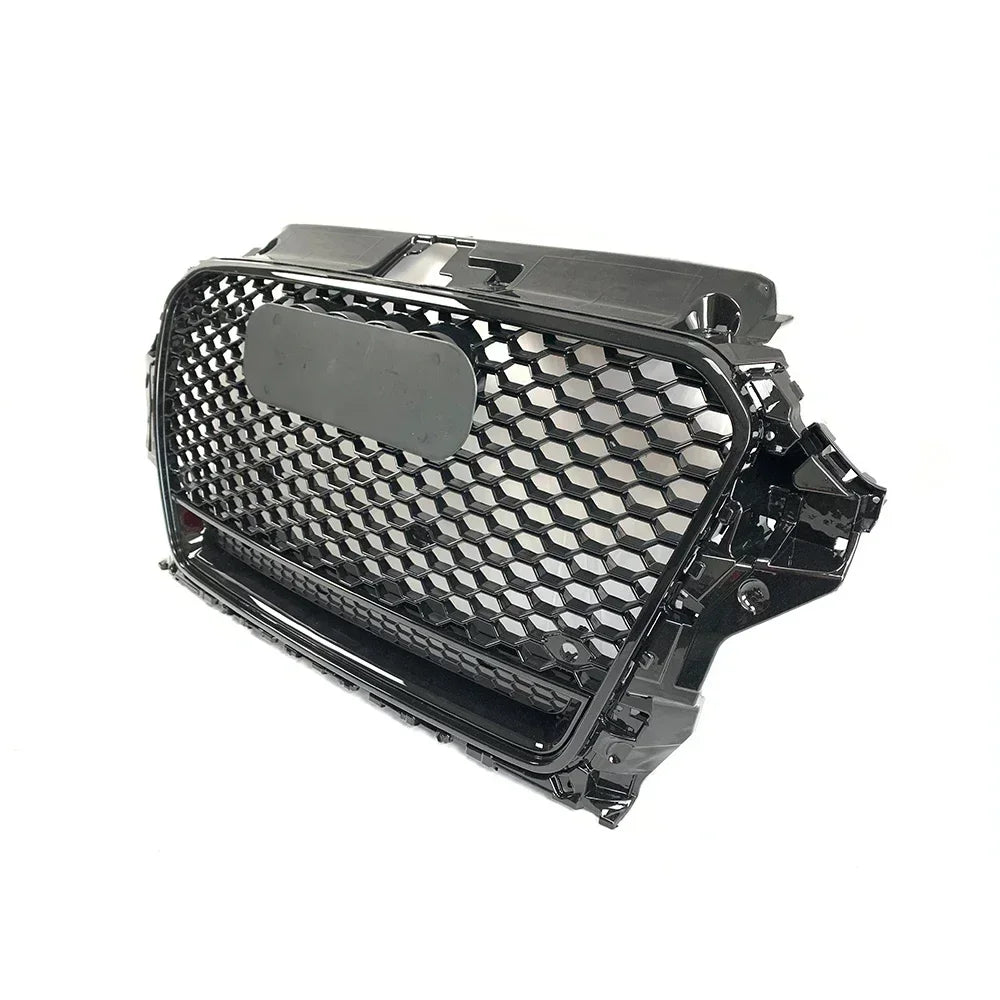 Driftline Audi RS3 8V Honeycomb Grille — Gloss Black Front Grille