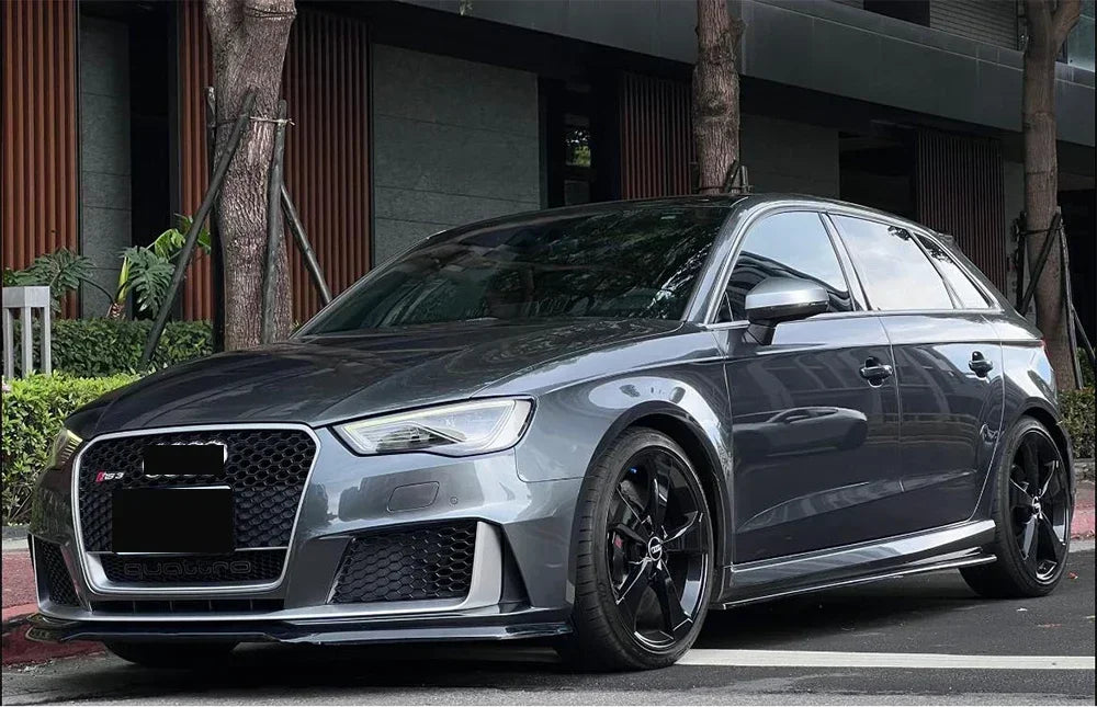 Driftline Audi RS3 8V Honeycomb Grille — Gloss Black Front Grille