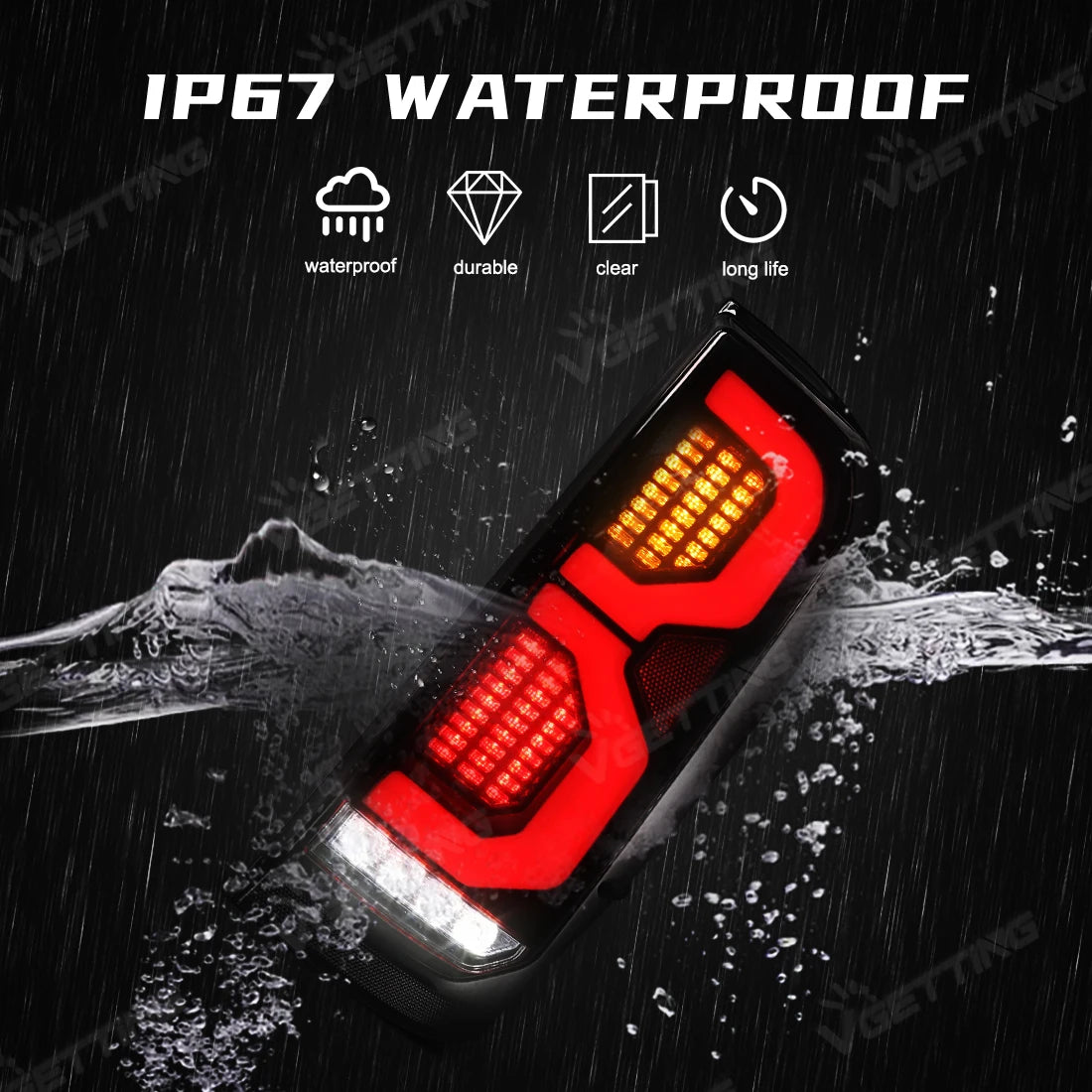 Driftline Toyota Hilux LED Tail Lights — Full LED Rear Lamp Kit (2005–2014)